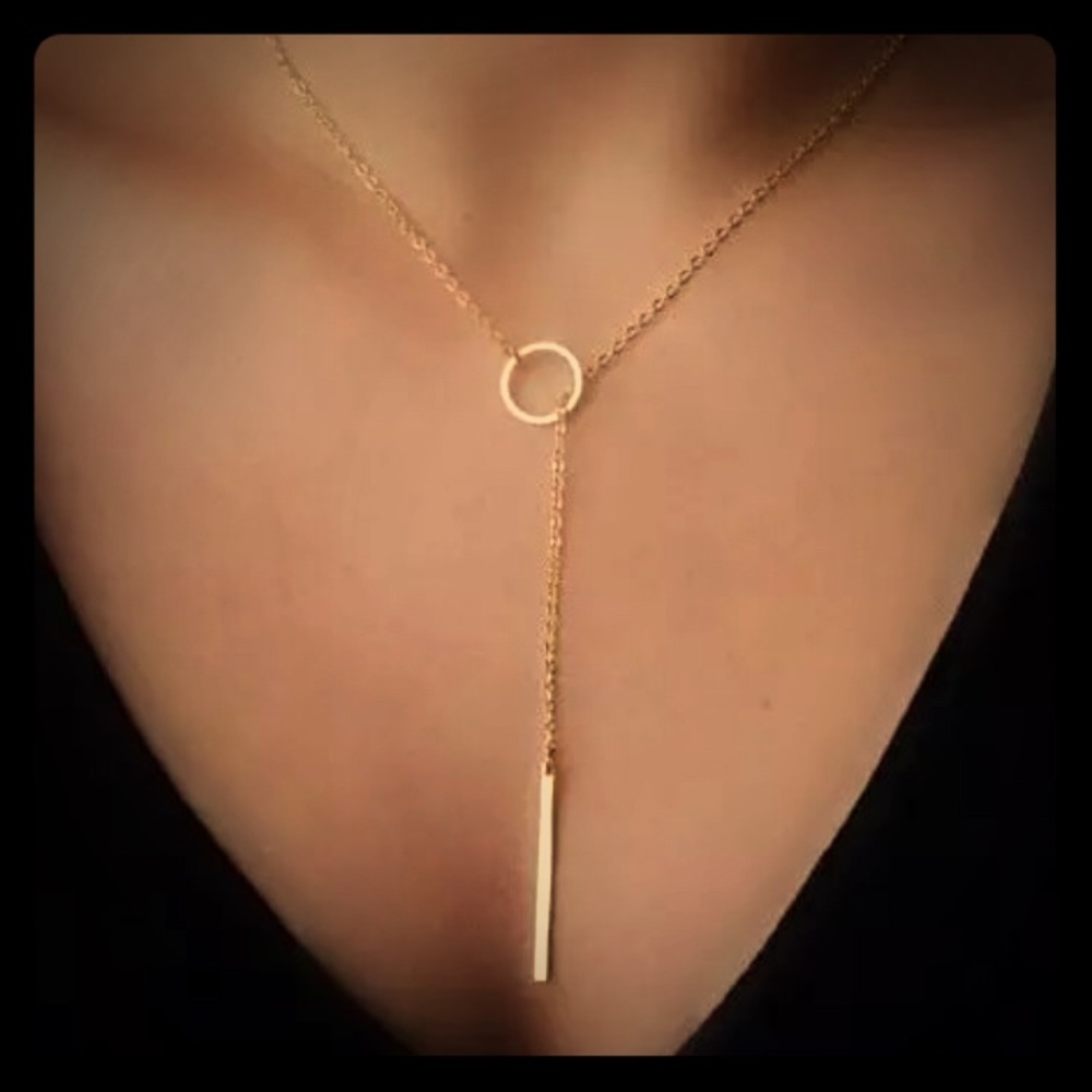 Boho Gold Loop Necklace